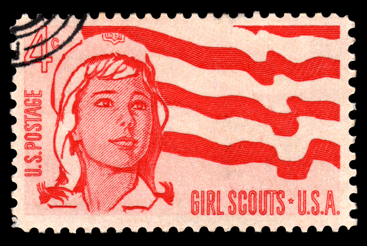 USA Postage Stamp Girl Scouts